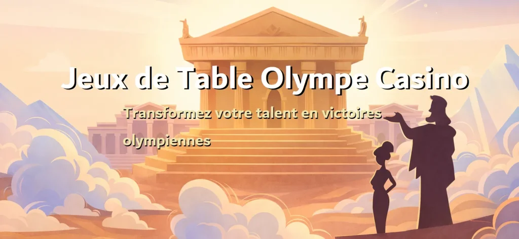 Jeux de Table Olympe Casino